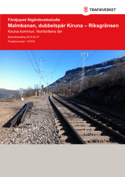 Malmbanan, dubbelspår Kiruna – Riksgränsen