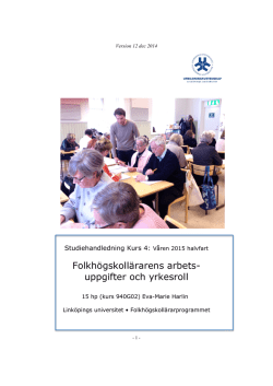 Studiehandledning kurs 4 halvf vt15