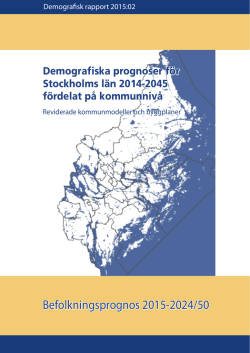 2015:2 Demografiska rapporter för Stockholms län 2014-2045