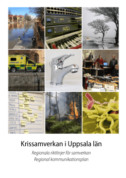 Krissamverkan i Uppsala län regionala riktlinjer