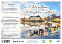 Program 2015 - Drottningholms slott