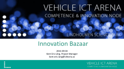 Innovation Bazaar - Vehicle ICT Arena