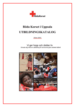Röda Korset i Uppsala UTBILDNINGSKATALOG