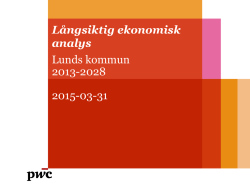 Lund långsiktig ekonomisk analys PwC april 2015