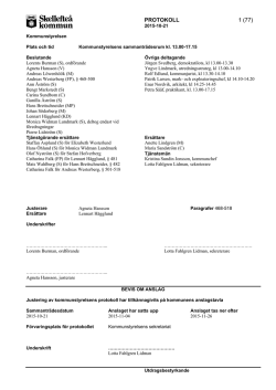 PROTOKOLL 1 (77) - Skellefteå kommun