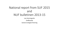 Report from the NUF bulletin