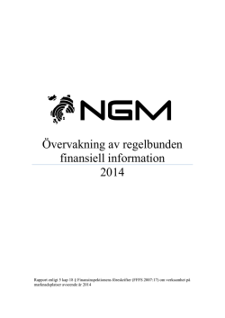 Övervakning av regelbunden finansiell information 2014