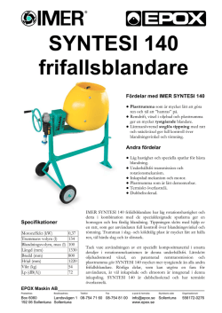 SYNTESI 140 frifallsblandare