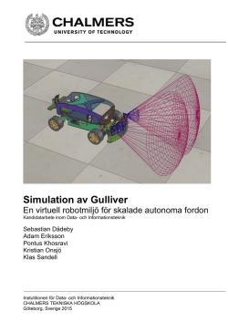 Simulation av Gulliver - Chalmers tekniska högskola