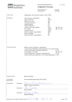 Kommunstyrelsen 2015-09-22