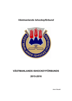 Västmanlands Ishockeyförbund VÄSTMANLANDS