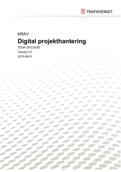TDOK 2012:0035 Digital projekthantering (pdf-fil, 414 kB)