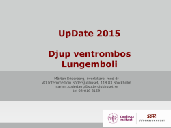 Lungemboli UpDate HandOuts (SVK 2015) - Ping-Pong