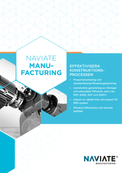 Produktblad Naviate Manufacturing - Cad-Q