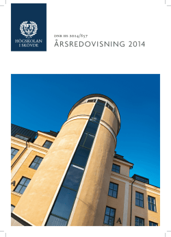 ÅRSREDOVISNING 2014 - Högskolan i Skövde