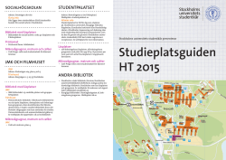 utskriftvänlig PDF - Stockholms universitets studentkår
