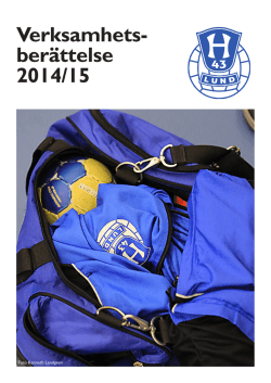 Verksamhetsberättelse 2014/2015