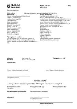 PROTOKOLL 1 (66) - Skellefteå kommun