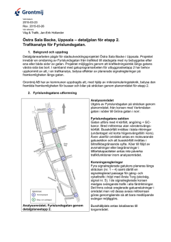 Trafikanalys för Fyrislundsgatan