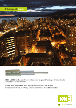 Fiberoptisk kabel - MDIC