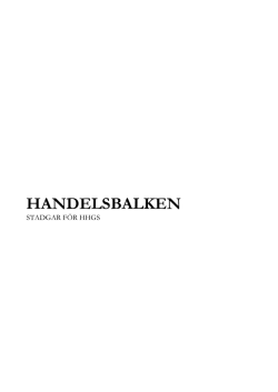 HANDELSBALKEN - Handelshögskolan i Göteborgs Studentkår
