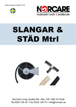 SLANGAR & STÄD Mtrl - Industridammsugare