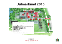 Karta över julmarknaden på Katrinetorp
