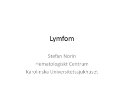 Maligna lymfom Stefan Norin 2015-04-22 - Ping-Pong