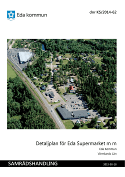 Detaljplan för Eda Supermarket m m