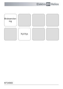 KF34900 Bruksanvisn‐ ing Kyl-frys
