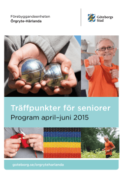 Träffpunkter för seniorer