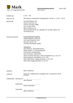 Sammanträdesprotokoll Sida 1(28) Plan- och