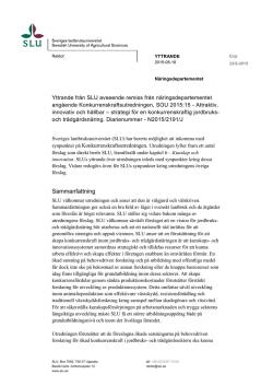 Sveriges lantbruksuniversitet (pdf 833 kB)