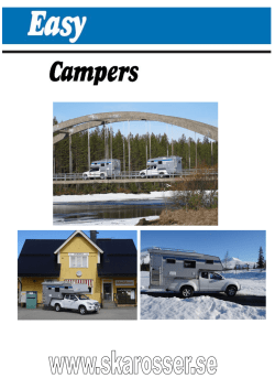 Modellprogram för campers 2015, klicka här