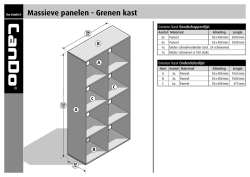 Massieve panelen - Grenen kast