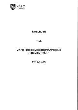 Kallelse - Håbo kommun