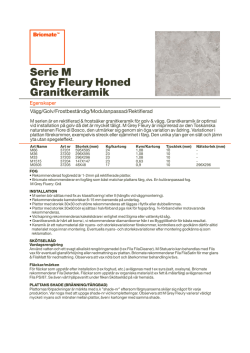 M Grey Fleury Honed Produktblad