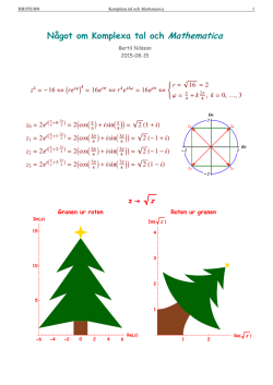 Något om Komplexa tal och Mathematica