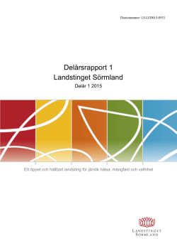 Delårsrapport, mars 2015