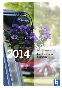 &Aring;rsredovisning L&auml;nsf&ouml;rs&auml;kringar Skaraborg 2014