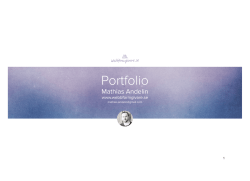 Portfolio – PDF - Mathias Andelin