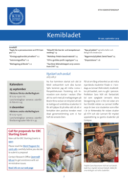Kemibladet nr 190 sept 2015