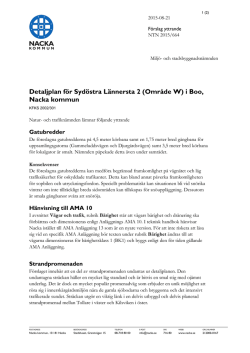 Detaljplan för Sydöstra Lännersta 2 (Område W) i Boo, Nacka kommun