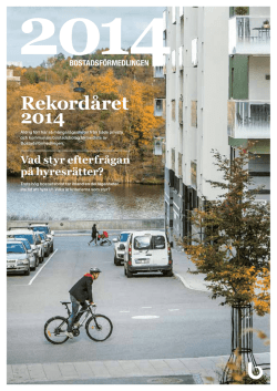 Rekordåret 2014 - Bostad Stockholm