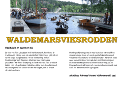 WALDEMARSVIKSRODDEN - Waldemarsviks Träbåtsförening