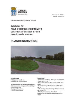 G_Nya Lysekilshemmet_Planbeskrivning