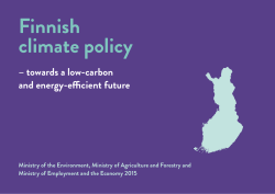 Finnish climate policy - Ilmasto