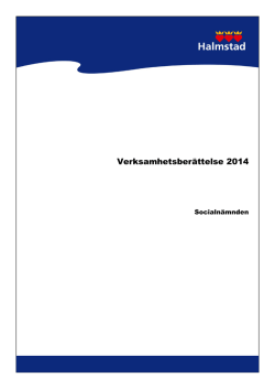 Verksamhetsberättelse 2014
