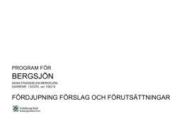 Fördjupning för Bergsjön pdf, 13412473 kB