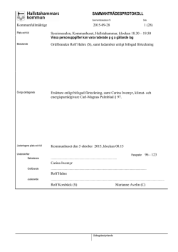 2015-09-28 protokoll kommunfullmäktige